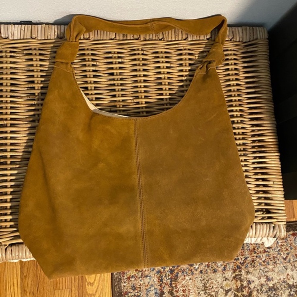 Brand New Azaria Margot Tote Bag- Beautiful Suede Bag! Shoulder Tote
